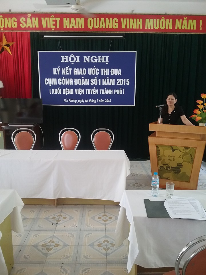 Cụm công đoàn số 1 thuộc Công đoàn Sở y tế Hải Phòng